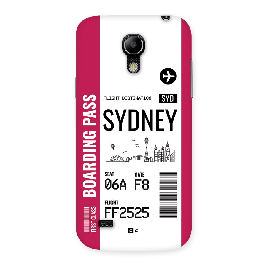 Sydney Boarding Pass Back Case for Galaxy S4 Mini