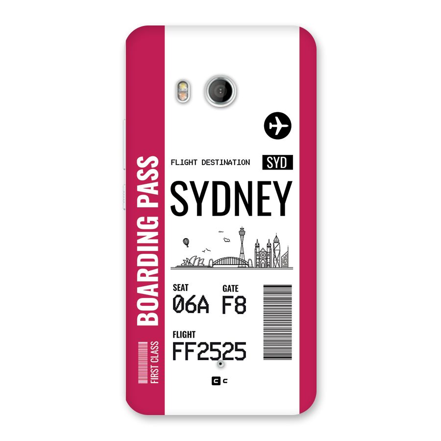 Sydney Boarding Pass Back Case for HTC U11