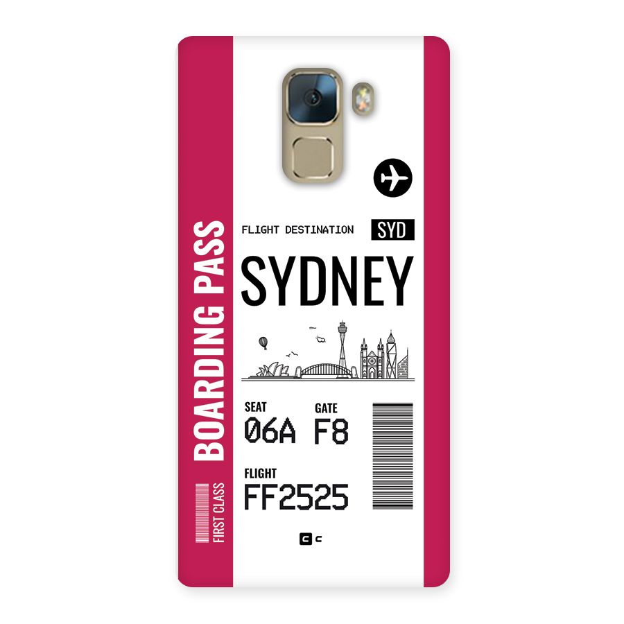 Sydney Boarding Pass Back Case for Honor 7