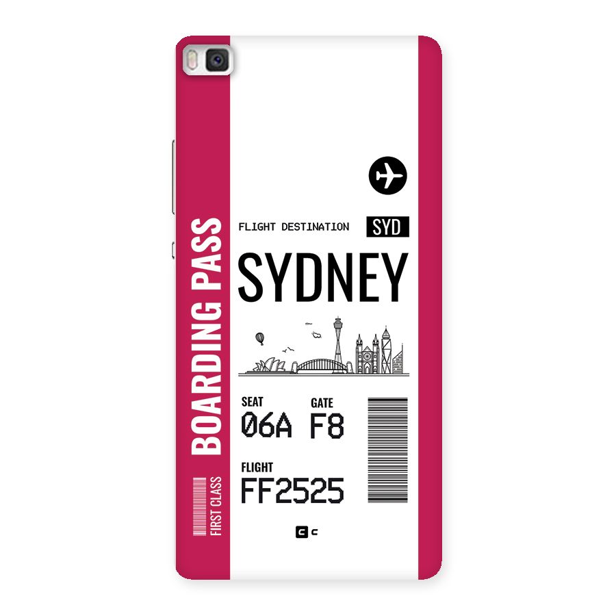 Sydney Boarding Pass Back Case for Huawei P8