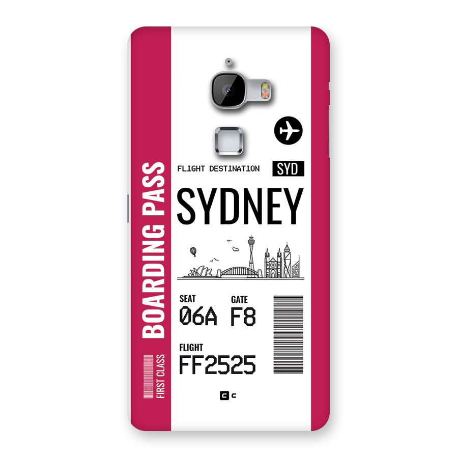Sydney Boarding Pass Back Case for LeTV Le Max