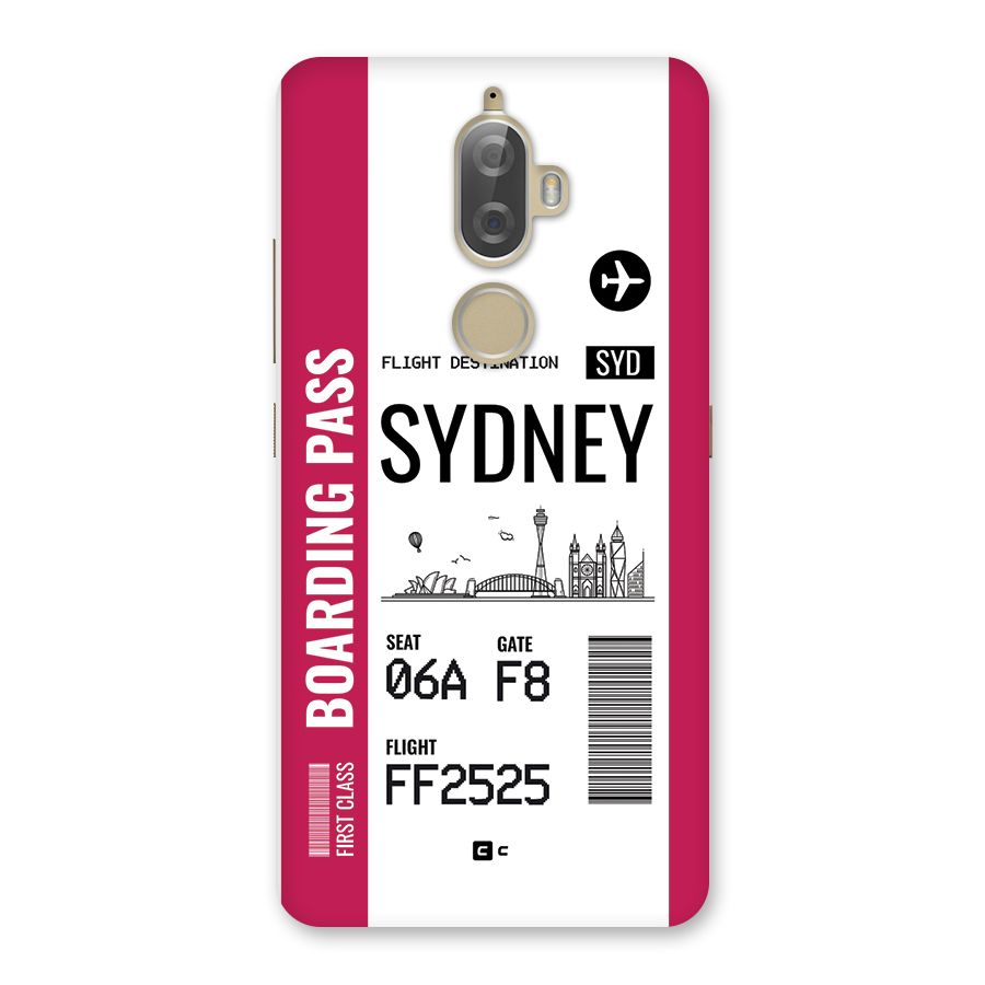 Sydney Boarding Pass Back Case for Lenovo K8 Plus