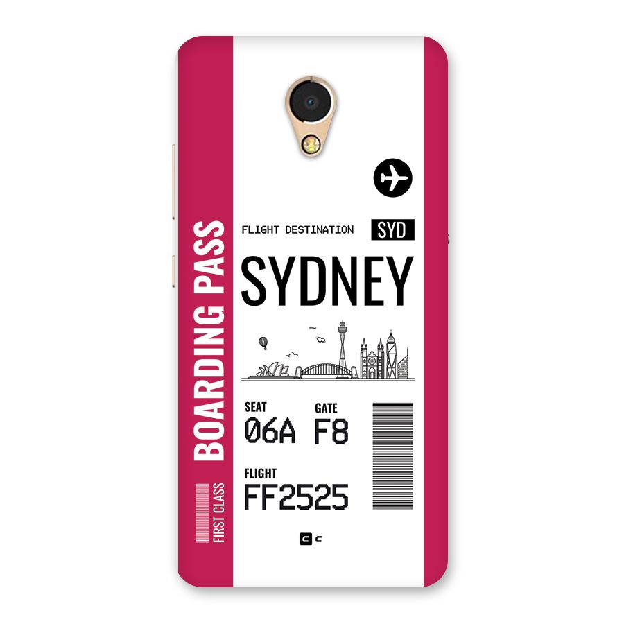 Sydney Boarding Pass Back Case for Lenovo P2