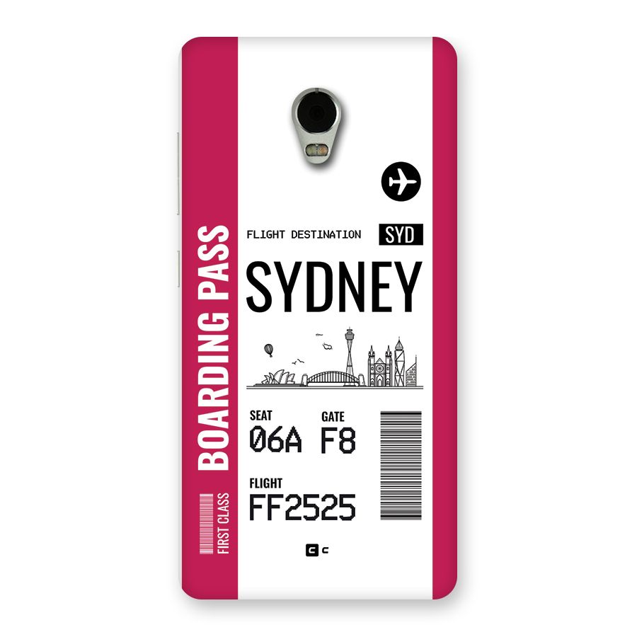 Sydney Boarding Pass Back Case for Lenovo Vibe P1