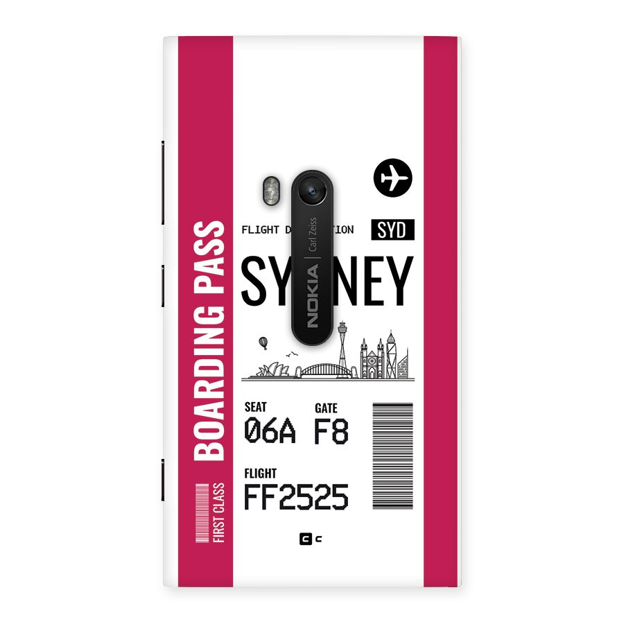 Sydney Boarding Pass Back Case for Lumia 920