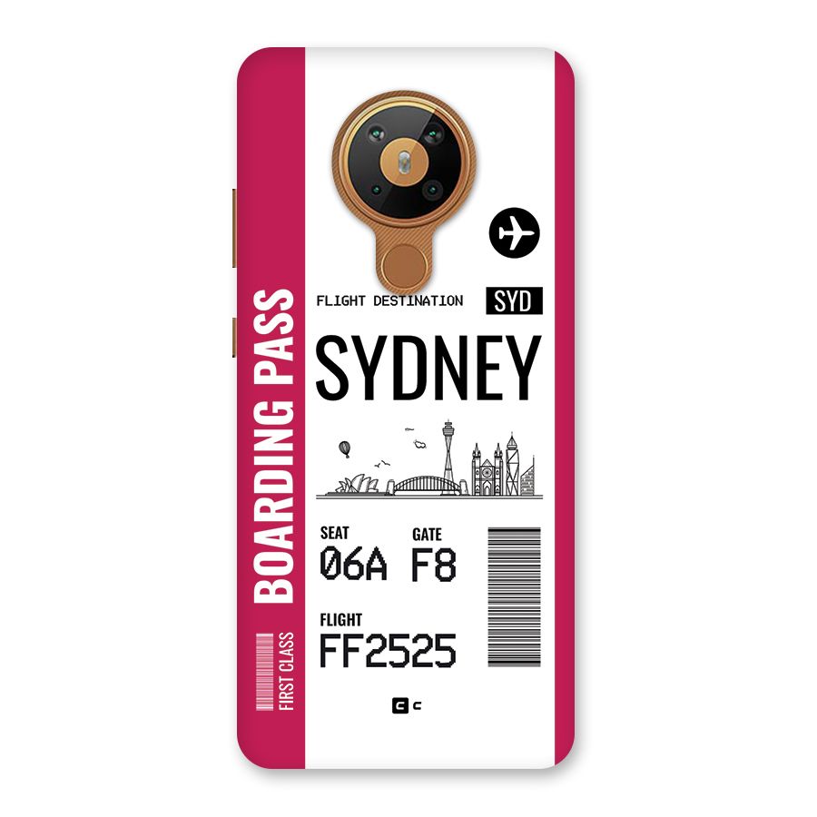 Sydney Boarding Pass Back Case for Nokia 5.3