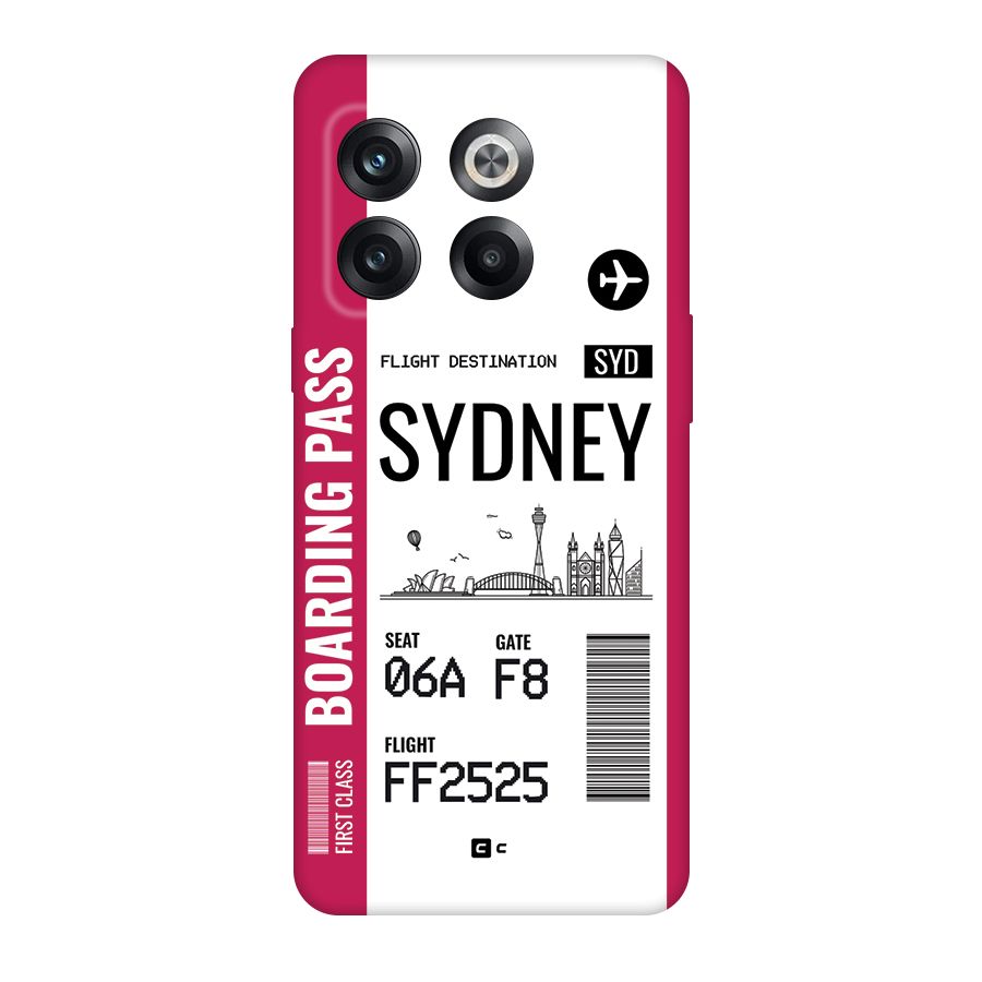 Sydney Boarding Pass Back Case for OnePlus 10T