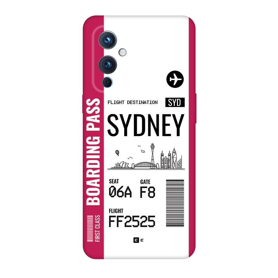 Sydney Boarding Pass Back Case for OnePlus 9