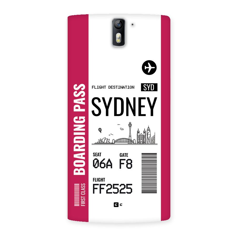 Sydney Boarding Pass Back Case for OnePlus One