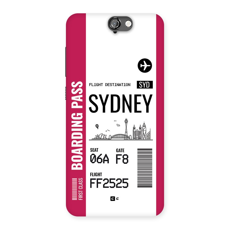 Sydney Boarding Pass Back Case for One A9