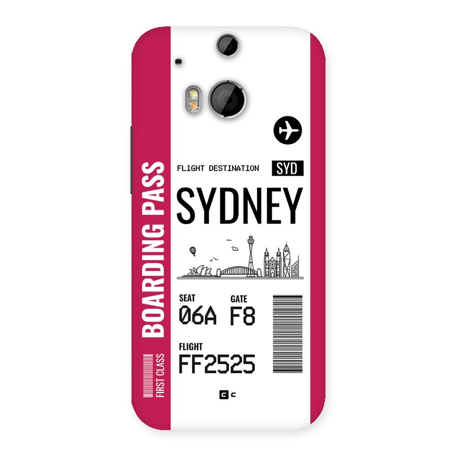 Sydney Boarding Pass Back Case for One M8