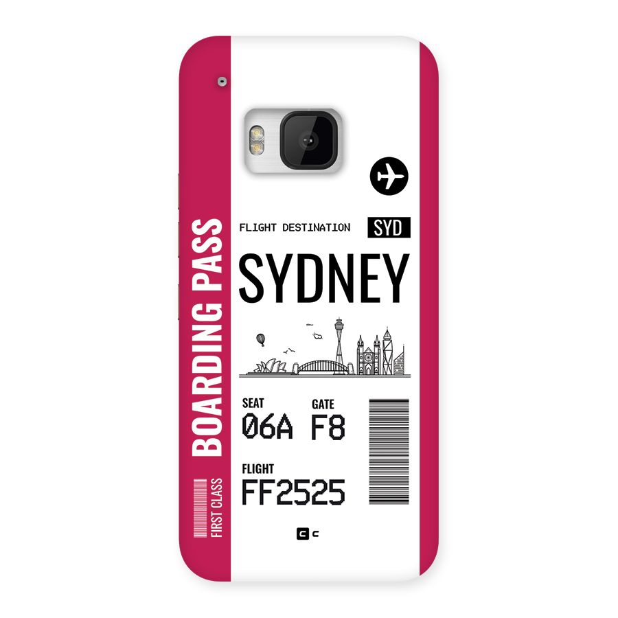 Sydney Boarding Pass Back Case for One M9