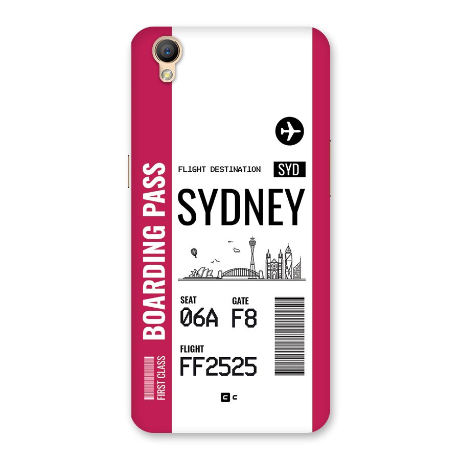 Sydney Boarding Pass Back Case for Oppo A37