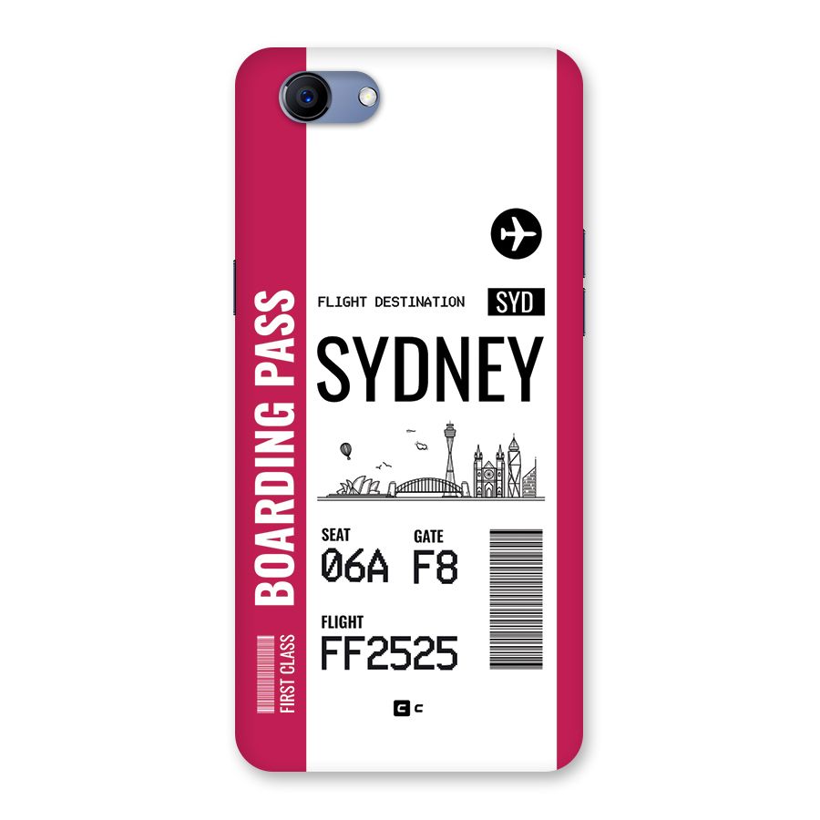Sydney Boarding Pass Back Case for Realme 1