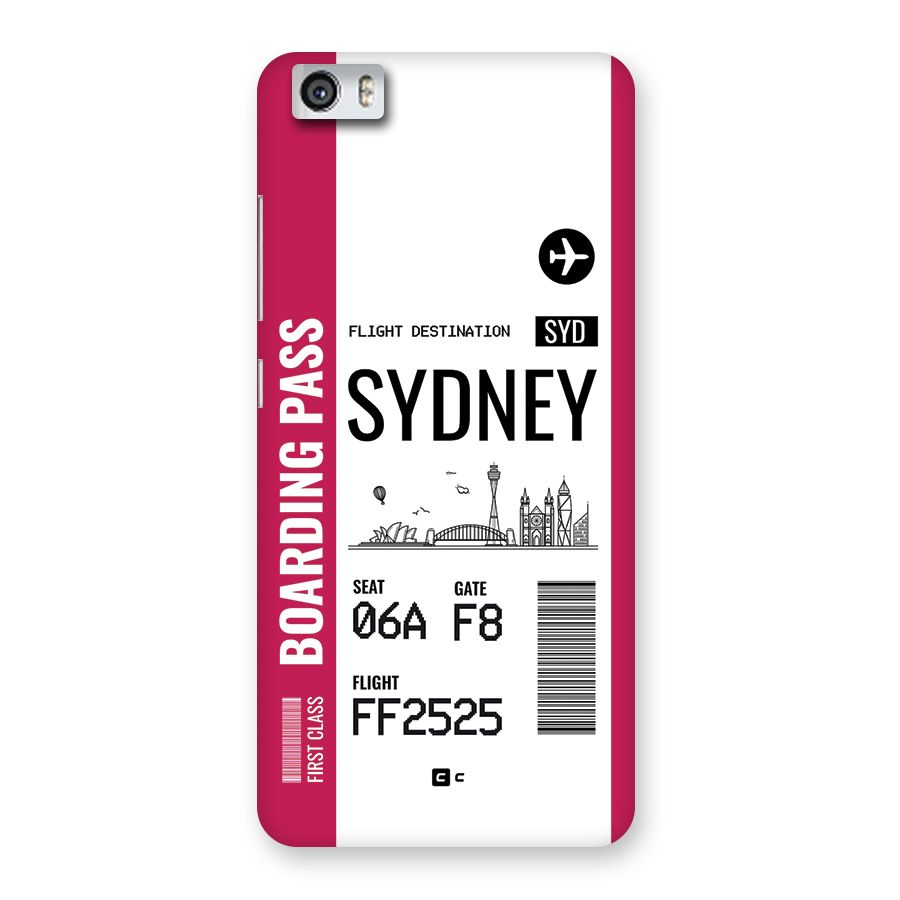 Sydney Boarding Pass Back Case for Redmi Mi 5