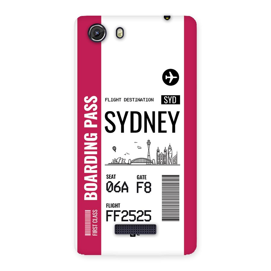 Sydney Boarding Pass Back Case for Unite 3