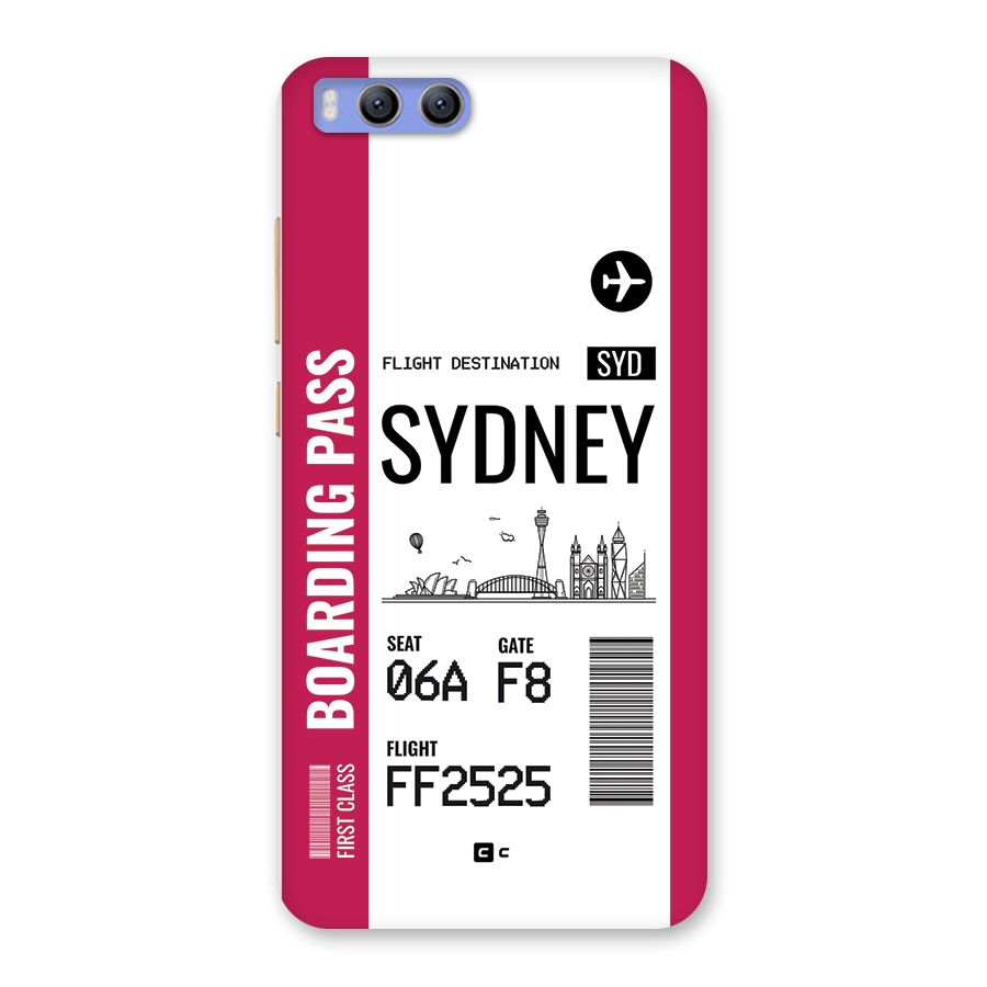 Sydney Boarding Pass Back Case for Xiaomi Mi 6