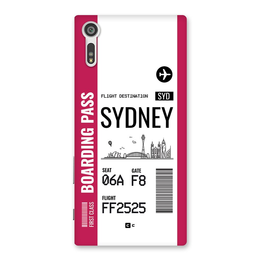 Sydney Boarding Pass Back Case for Xperia XZ