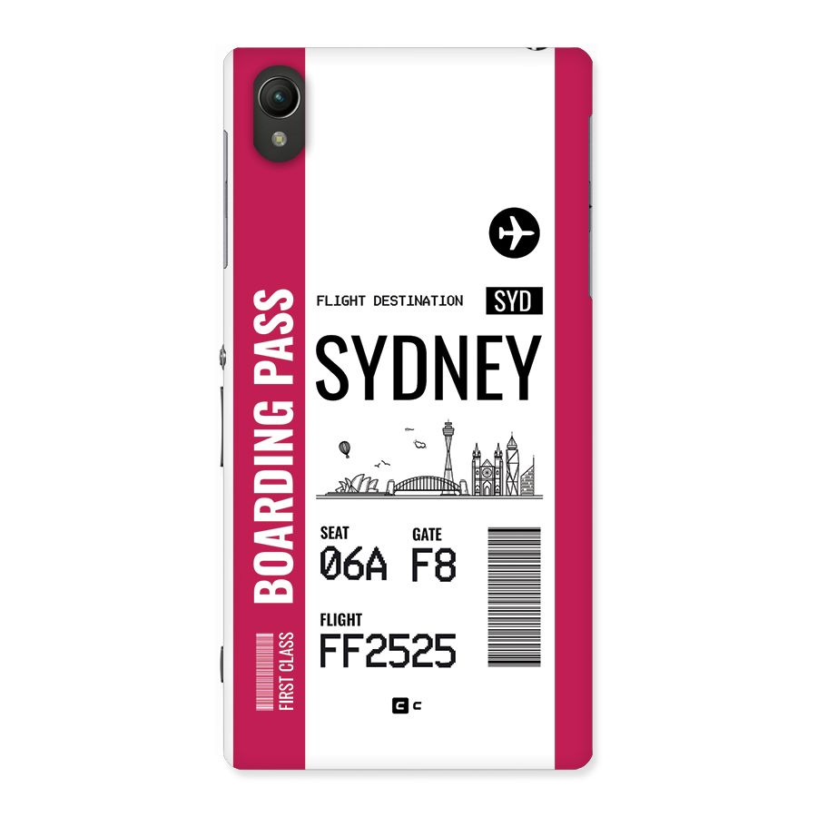 Sydney Boarding Pass Back Case for Xperia Z1