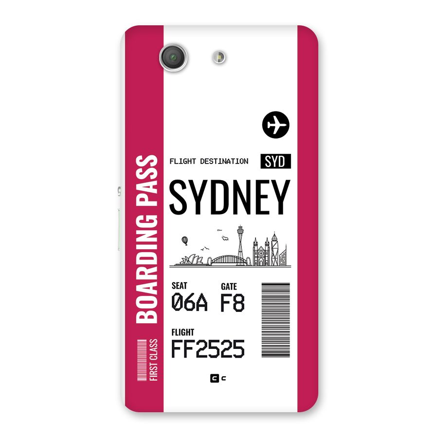 Sydney Boarding Pass Back Case for Xperia Z3 Compact