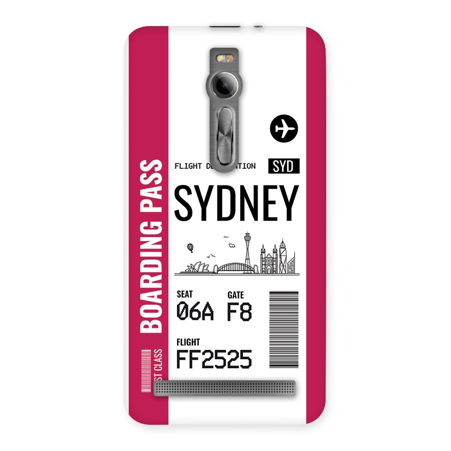 Sydney Boarding Pass Back Case for Zenfone 2