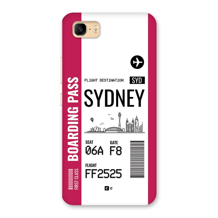 Sydney Boarding Pass Back Case for Zenfone 3s Max