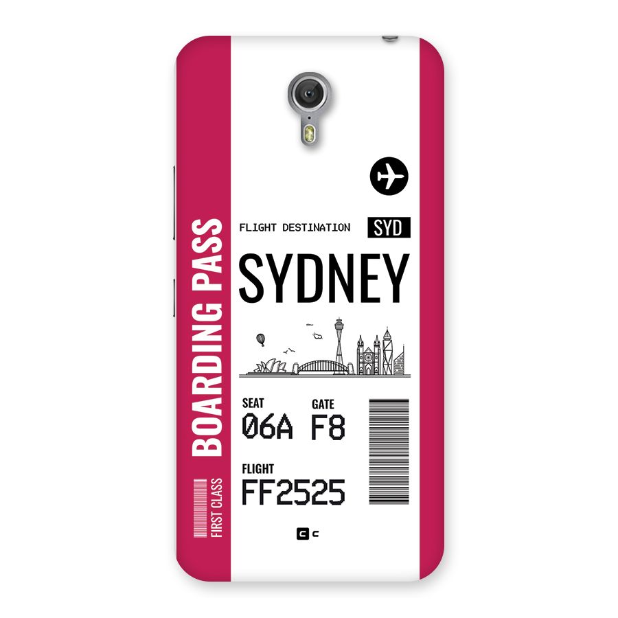 Sydney Boarding Pass Back Case for Zuk Z1