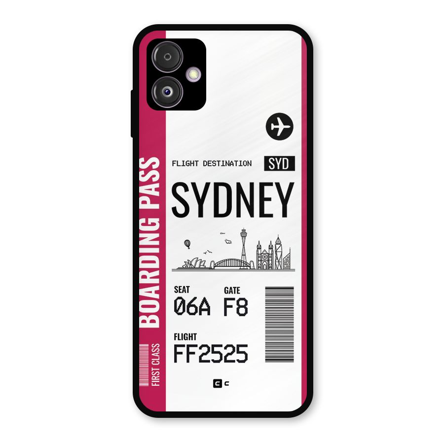 Sydney Boarding Pass Metal Back Case for Galaxy F14