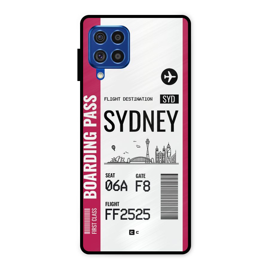 Sydney Boarding Pass Metal Back Case for Galaxy F62