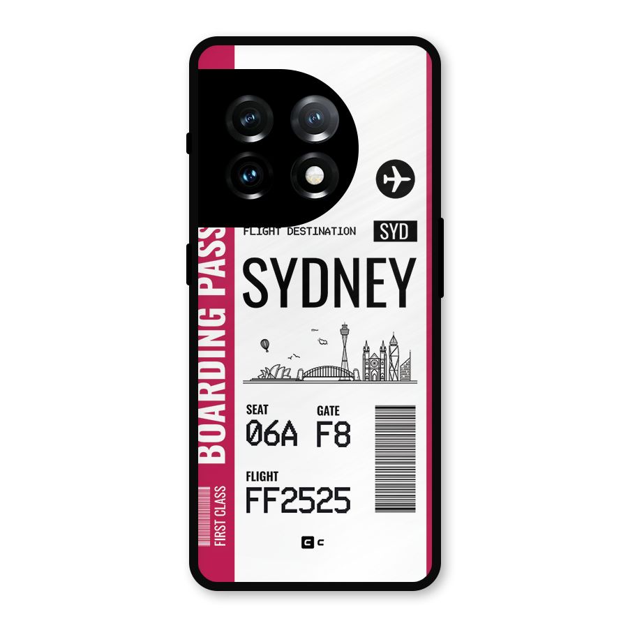 Sydney Boarding Pass Metal Back Case for OnePlus 11