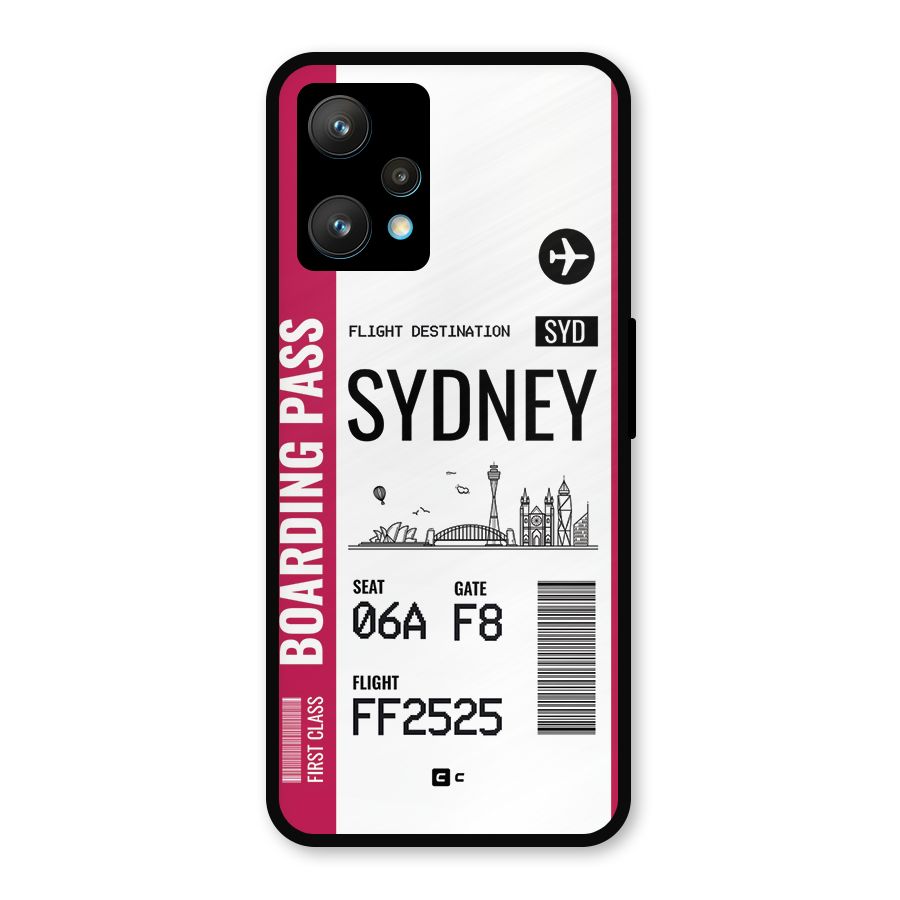 Sydney Boarding Pass Metal Back Case for Realme 9