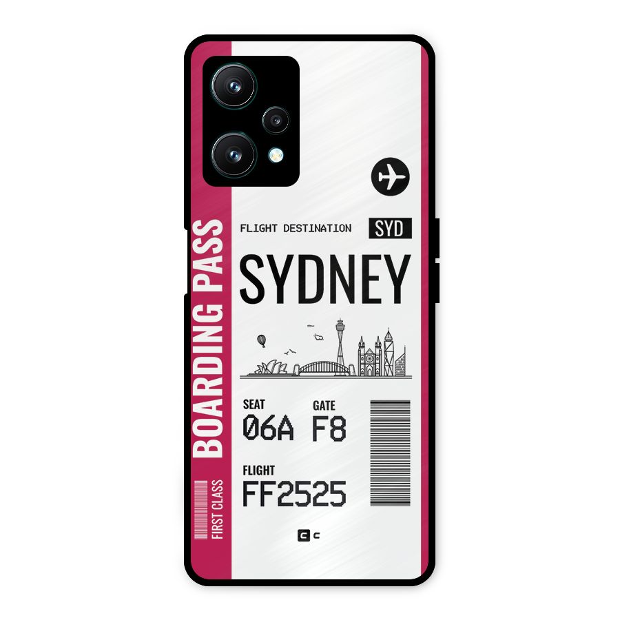 Sydney Boarding Pass Metal Back Case for Realme 9 Pro 5G
