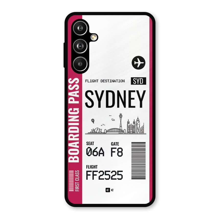Sydney Boarding Pass Metal Back Case for Samsung Galaxy M54