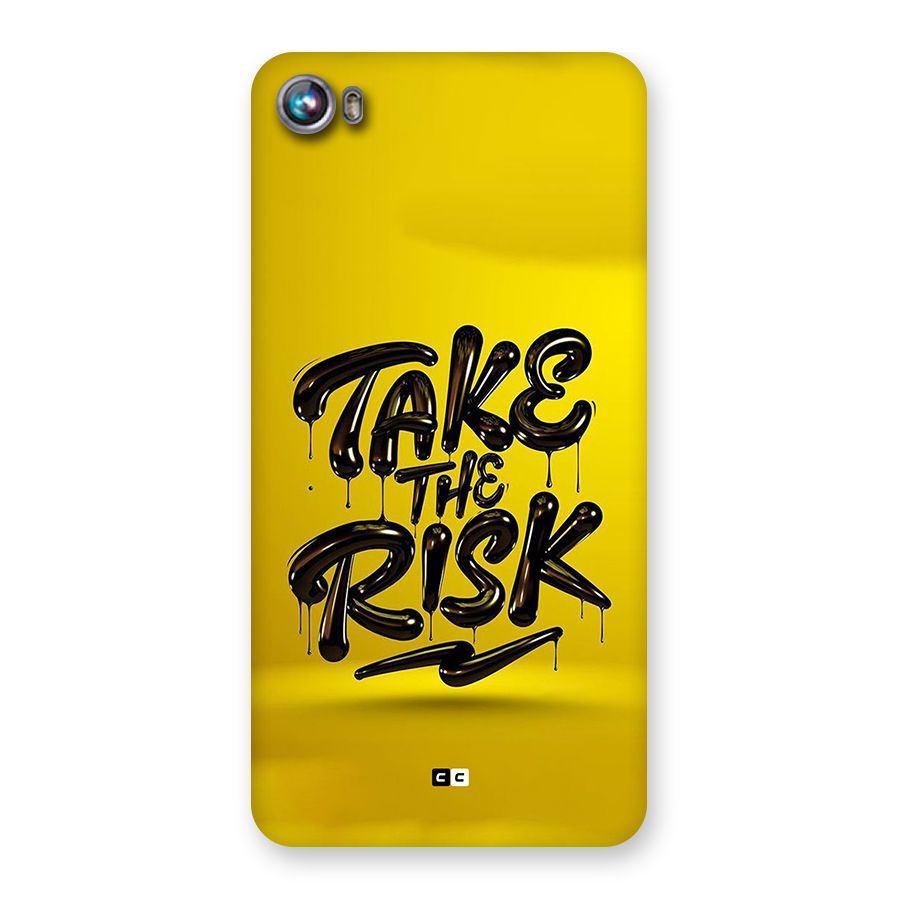 Take The Risk Back Case for Canvas Fire 4 (A107)