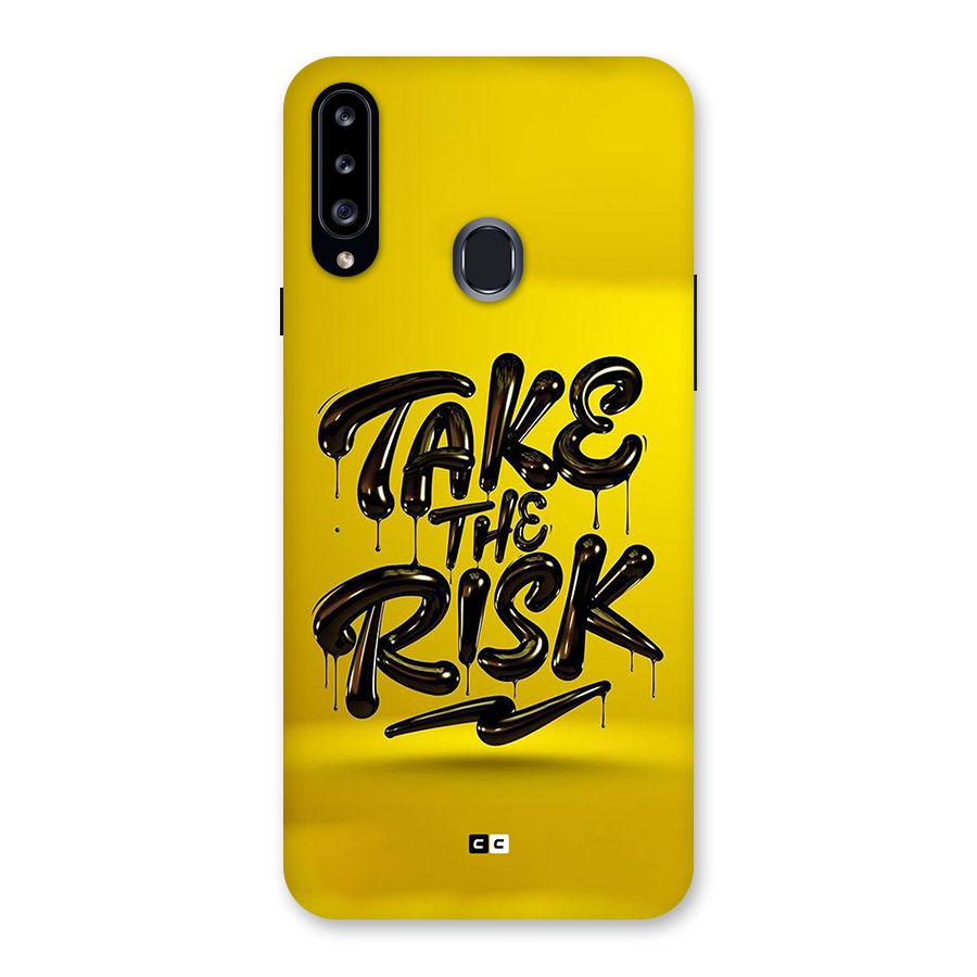 Take The Risk Back Case for Galaxy A20s