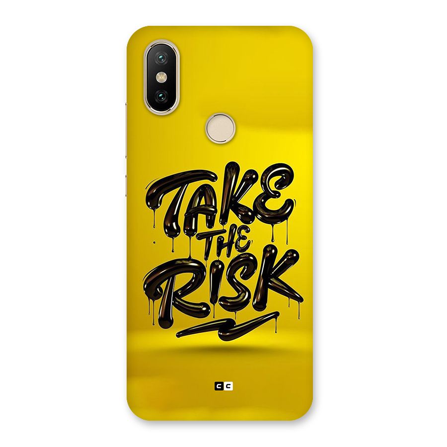 Take The Risk Back Case for Mi A2