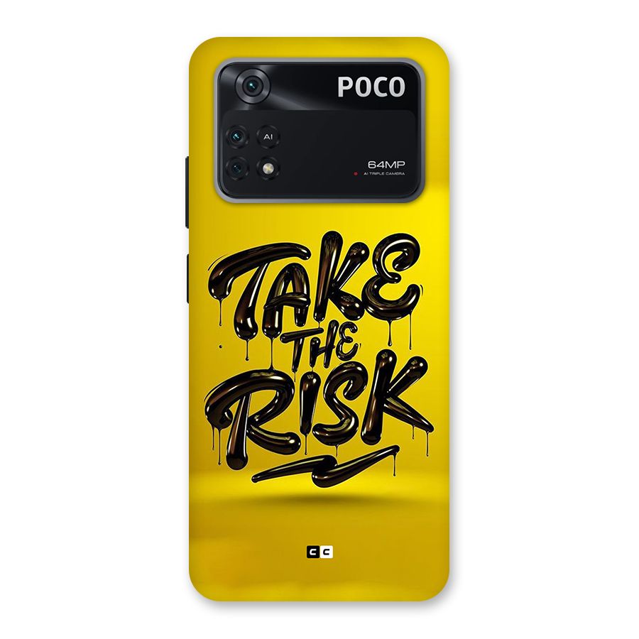 Take The Risk Back Case for Poco M4 Pro 4G