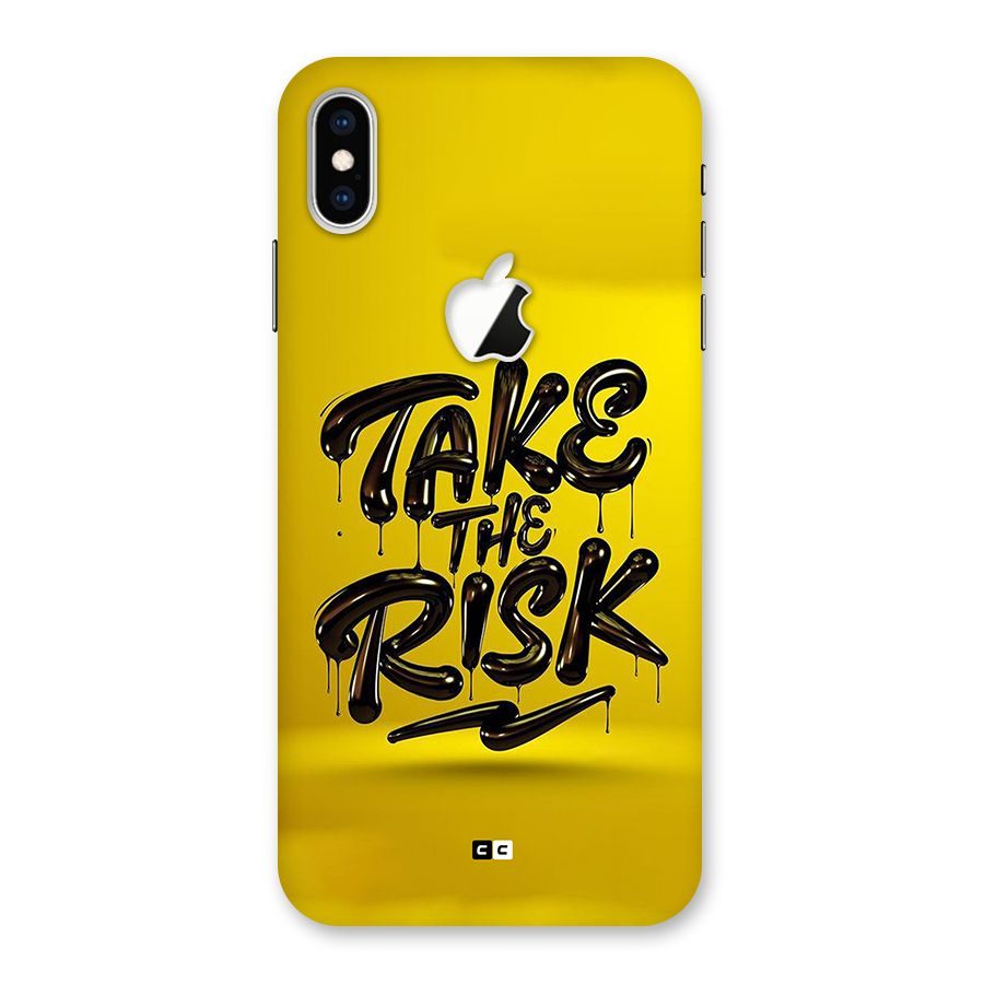 Take The Risk Back Case for iPhone XS Max Apple Cut