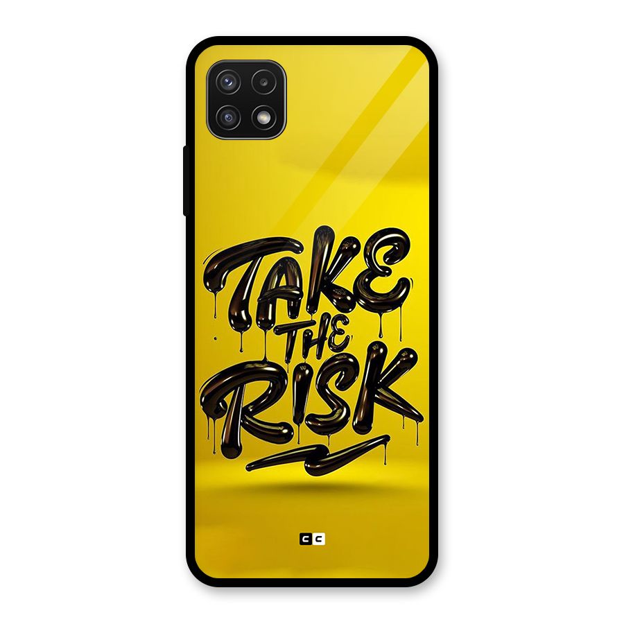 Take The Risk Glass Back Case for Galaxy A22 5G