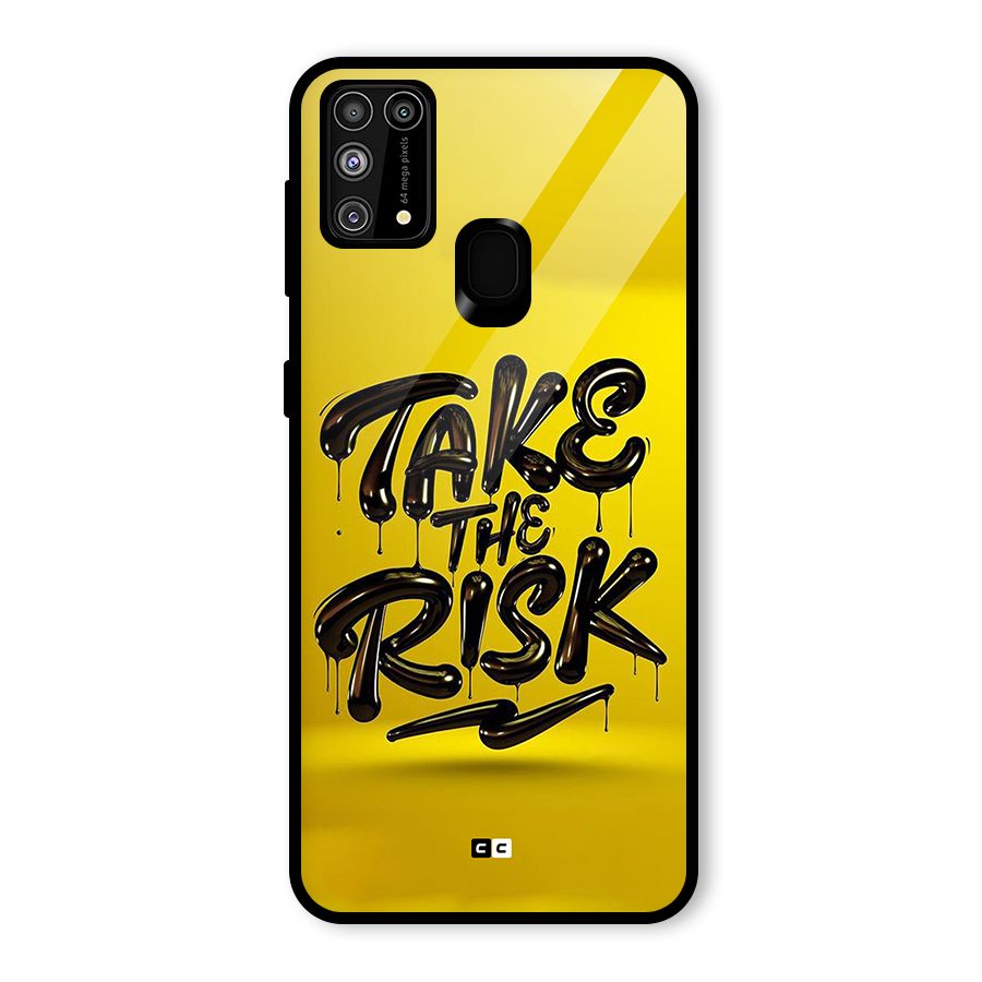 Take The Risk Glass Back Case for Galaxy F41