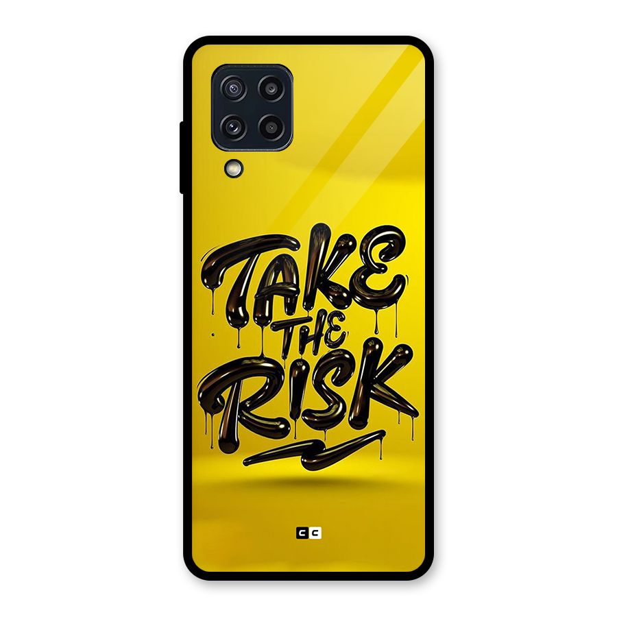 Take The Risk Glass Back Case for Galaxy M32
