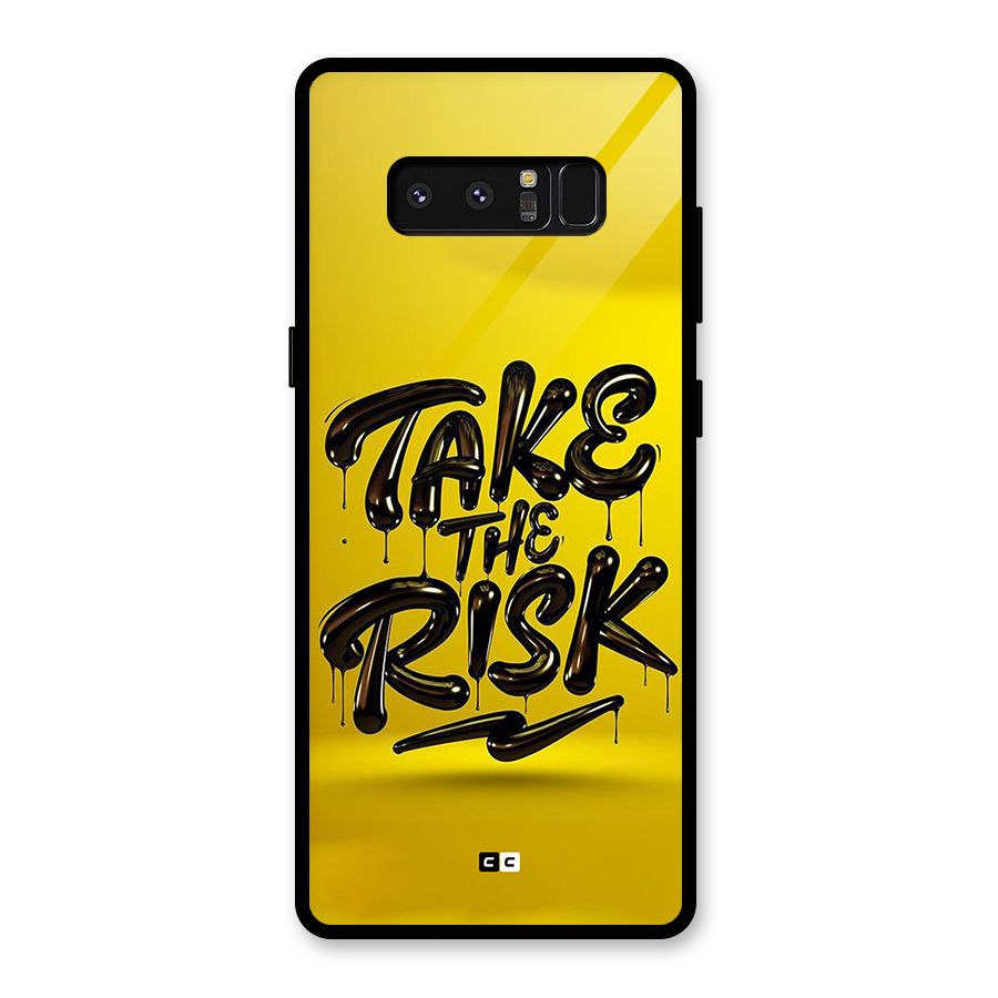 Take The Risk Glass Back Case for Galaxy Note 8