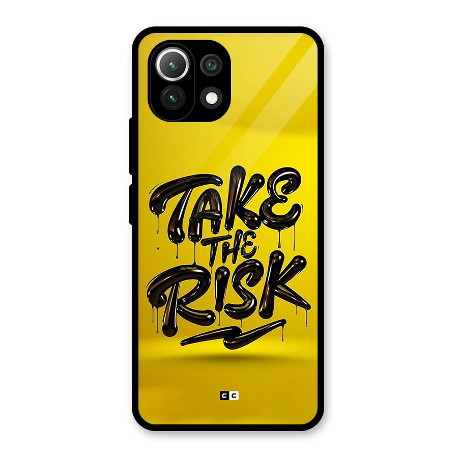 Take The Risk Glass Back Case for Mi 11 Lite
