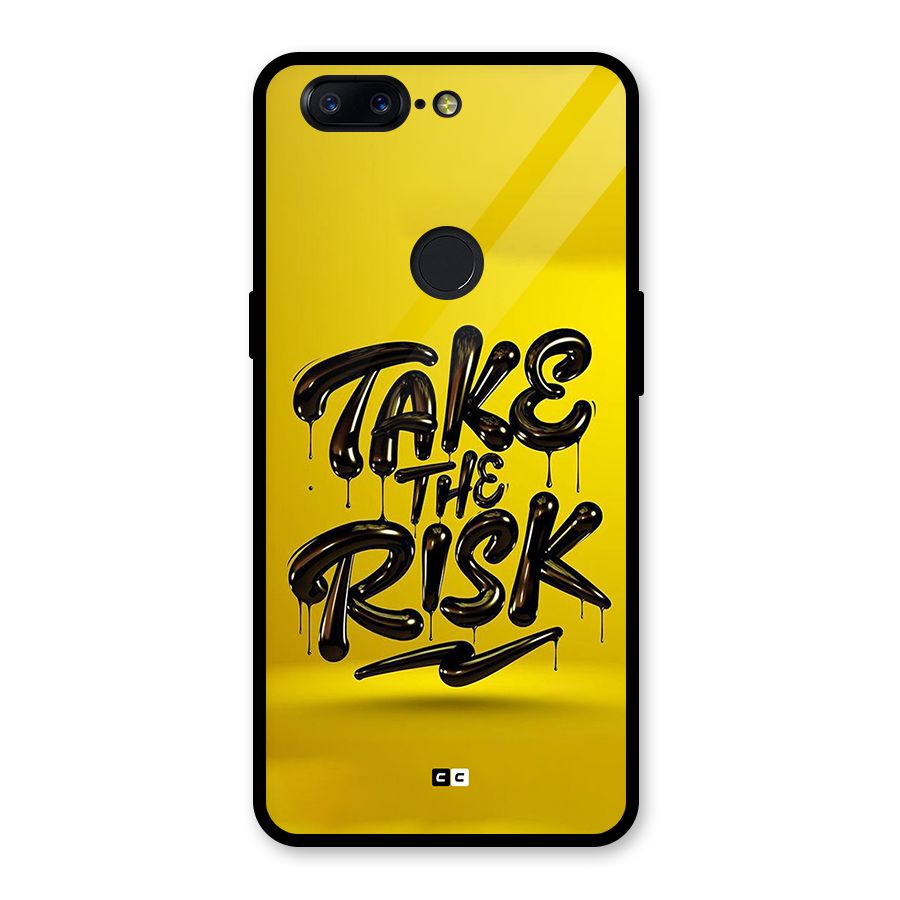 Take The Risk Glass Back Case for OnePlus 5T