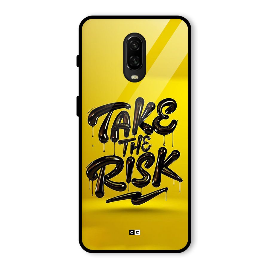 Take The Risk Glass Back Case for OnePlus 6T