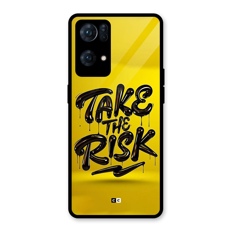 Take The Risk Glass Back Case for Oppo Reno7 Pro 5G