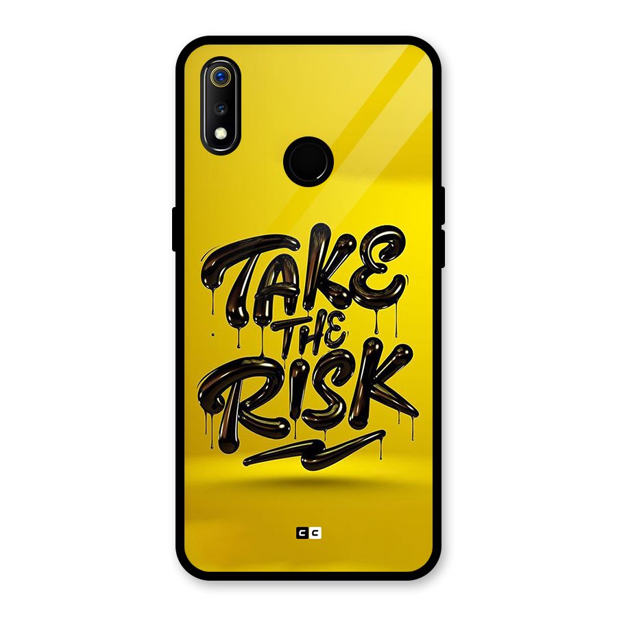 Take The Risk Glass Back Case for Realme 3i