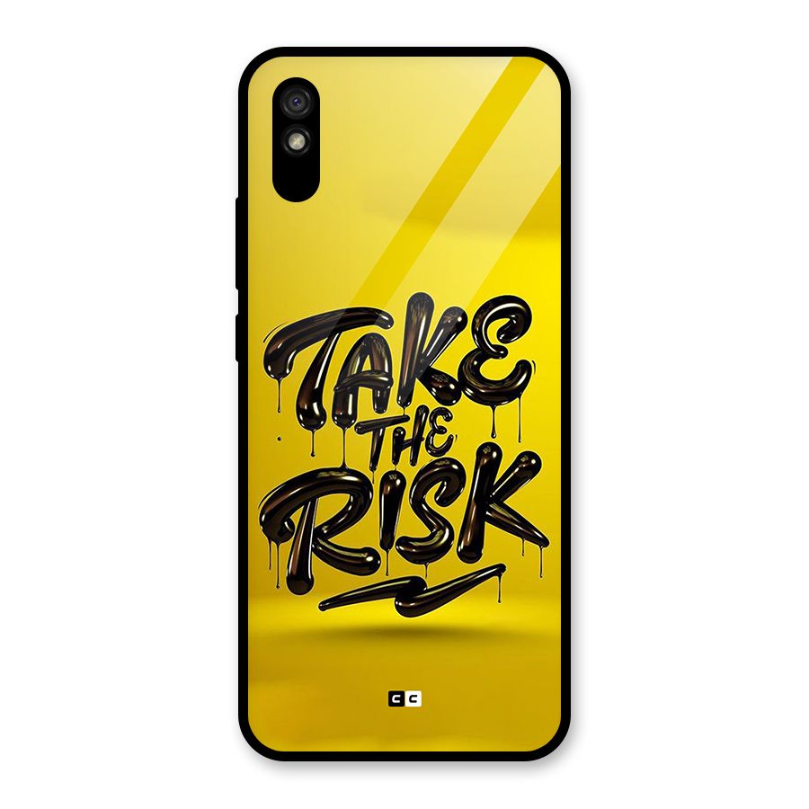 Take The Risk Glass Back Case for Redmi 9A