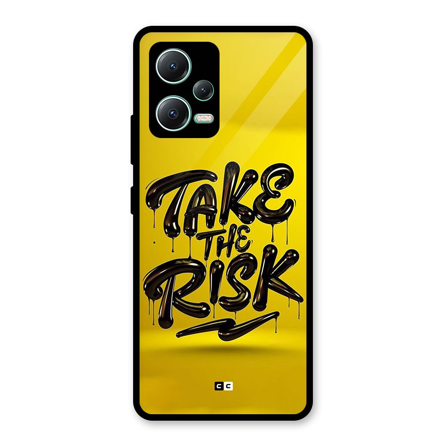 Take The Risk Glass Back Case for Redmi Note 12 5G