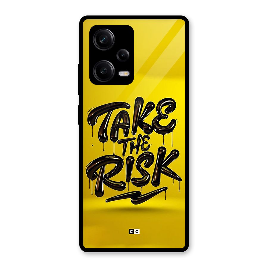 Take The Risk Glass Back Case for Redmi Note 12 Pro